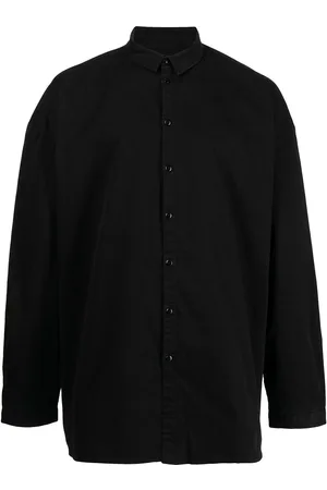 TOOGOOD Band-collar cotton shirt