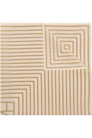 Totême Striped logo scarf