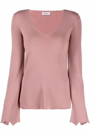 Dondup Draped long-sleeve knitted top