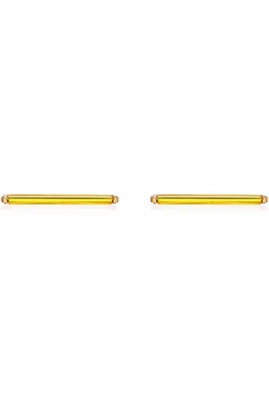 Beatriz Palacios Neon Lemon short earrings