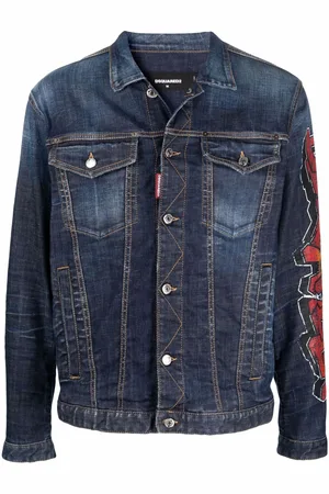 Dsquared2 Graffiti logo-print denim jacket