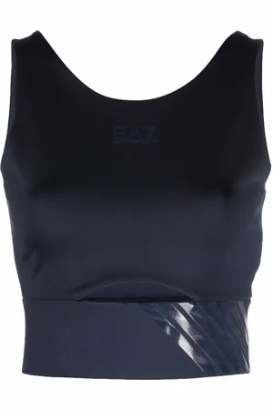 EA7 Logo-print sports bra