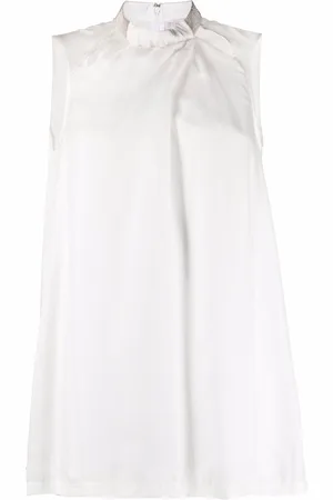 Fabiana Filippi Cut-detail sleeveless silk top