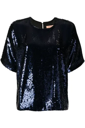 YVES SALOMON Sequin embellished T-shirt