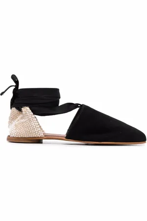 Castaner Tie-detail suede espadrilles
