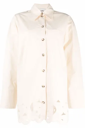 Nanushka Perforated cotton shirt
