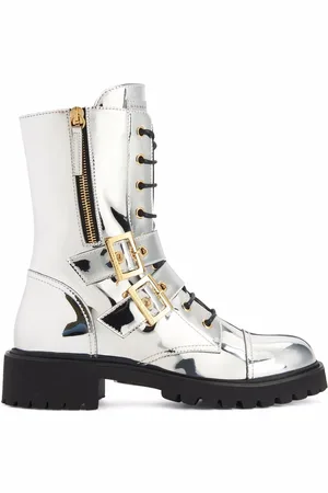 Giuseppe Zanotti Tifa metallic calf-length boots