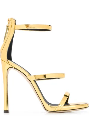 Giuseppe Zanotti Crossover strap metallic sandals