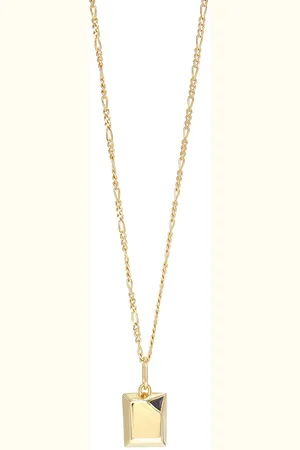 CAPSULE ELEVEN Jewel beneath signet pendant necklace