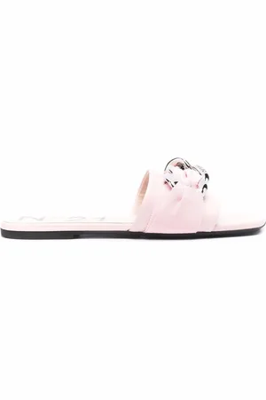 Nº21 Chain-detail slip-on sandals