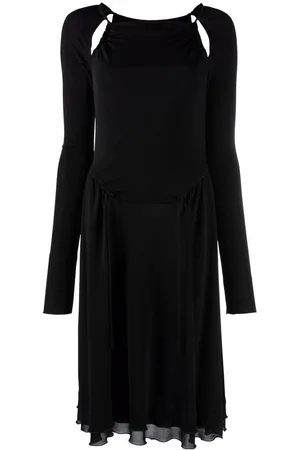 Salvatore Ferragamo Cut-out detailed midi dress