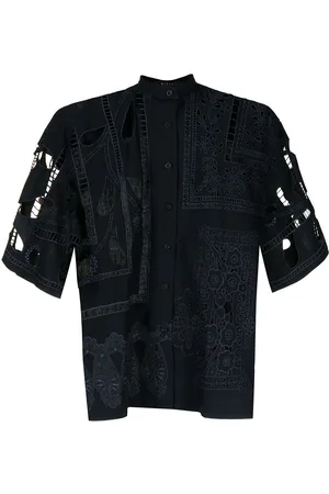 BIYAN Cut-out design cotton blouse