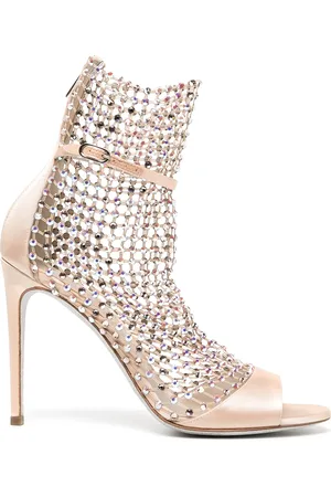 RENE CAOVILLA 105mm crystal-embellished mesh sandals