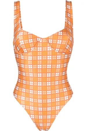 FAITHFULL THE BRAND Mona check swimsuit
