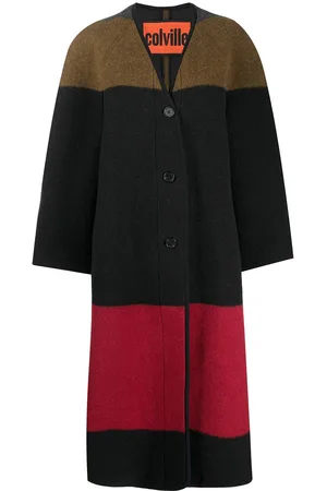 Colville Colour-block cardi coat