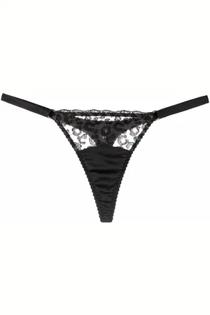 Fleur of England Kittie lace-panelled thong