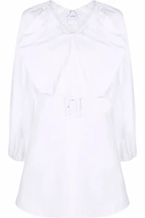 Patou Oversize-collar cotton dress