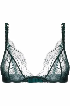 Fleur of England Ela lace-trim plunge bra