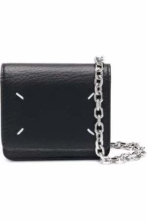 Maison Margiela Four-stitch leather chain wallet