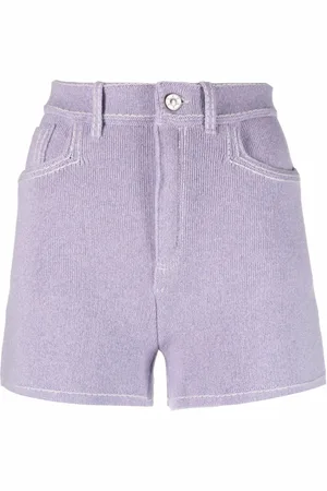 Barrie High-waisted knit shorts