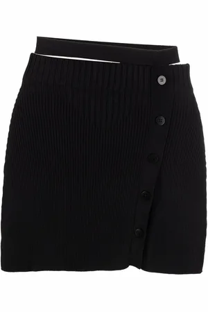 ANDREADAMO Cut-out high-waist knitted skirt