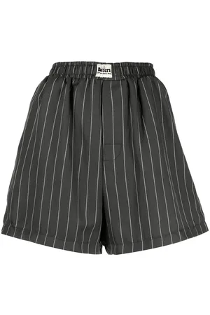 Natasha Zinko Pinstripe-print elasticated shorts