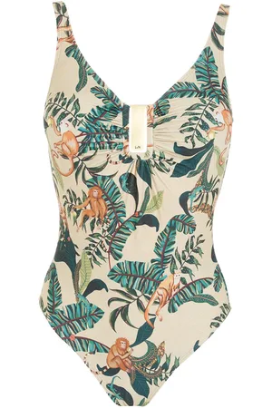 Lygia & Nanny Mirassol leaf-print swimsuit