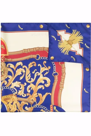 ASPINAL OF LONDON Baroque-pattern print scarf