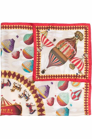 ASPINAL OF LONDON Air balloon silk scarf