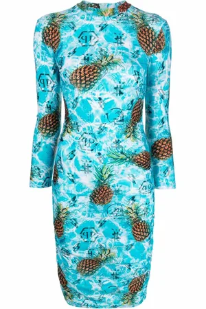 Philipp Plein Pineapple Skies short dress
