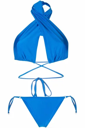Noire Swimwear Shiny-finish triangle-cup bikini set