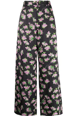 Natasha Zinko Floral-print cropped trousers