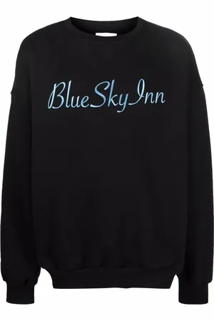 BLUE SKY INN Embroidered-logo crewneck sweatshirt