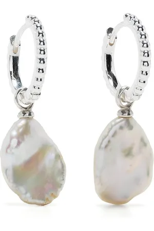 Dower and Hall Dotty Keshi Luna pearl hoops