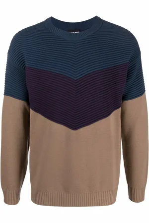 Giorgio Armani Colour-block wool jumper