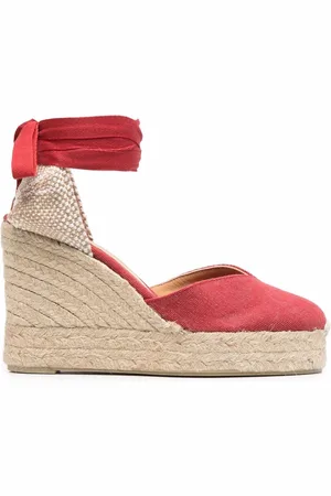 Castaner Tie-detail platform espadrilles