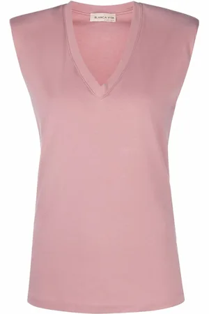 BLANCA Sleeveless V-neck top