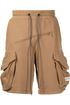 MOSTLY HEARD RARELY SEEN Barcode patch track shorts