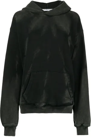 Alexander Wang Long-sleeved acid washed hoodie