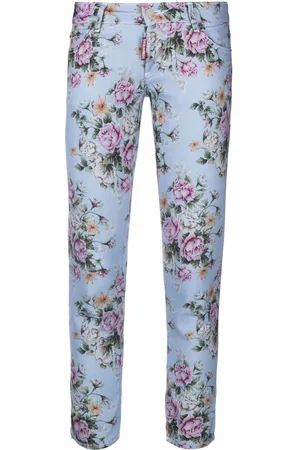 Dsquared2 Floral-print skinny trousers