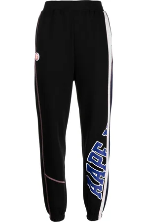 A Bathing Ape Logo-print tapered trousers