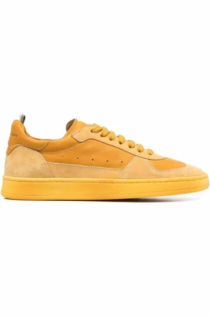 Officine creative Two-tone suede sneakers
