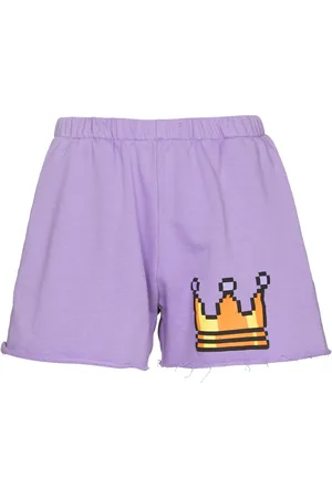 Natasha Zinko Pixel-print track shorts