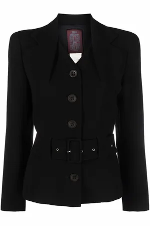 John Galliano 1990s single-breasted belted jacket