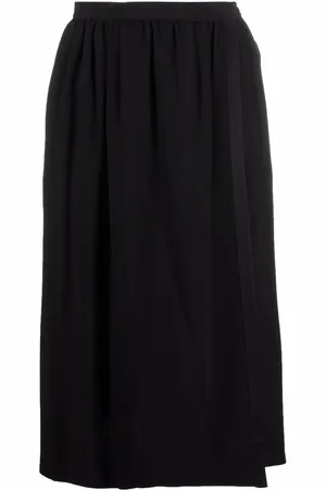 Saint Laurent 1970s high-waisted silk skirt