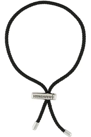 Nialaya String engraved-logo bracelet
