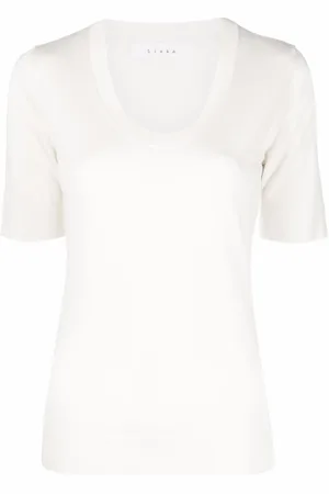 LISKA Round-neck knitted top