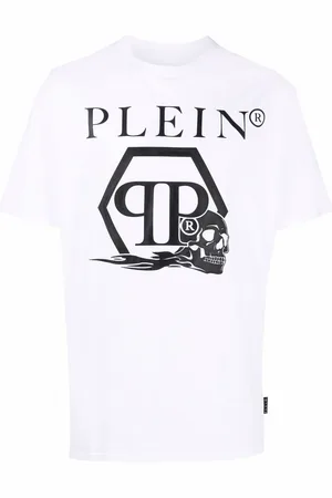 Philipp Plein Skull and logo-print T-shirt