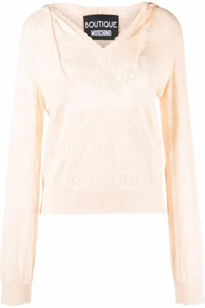 Moschino Pattern-knit hoodie