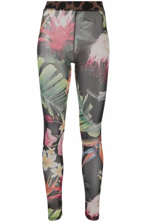 Philipp Plein Floral-print leggings
